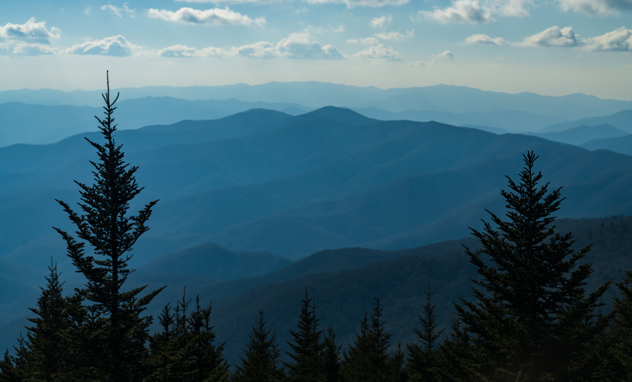 Great Smoky Mountains National Park views in Tennessee