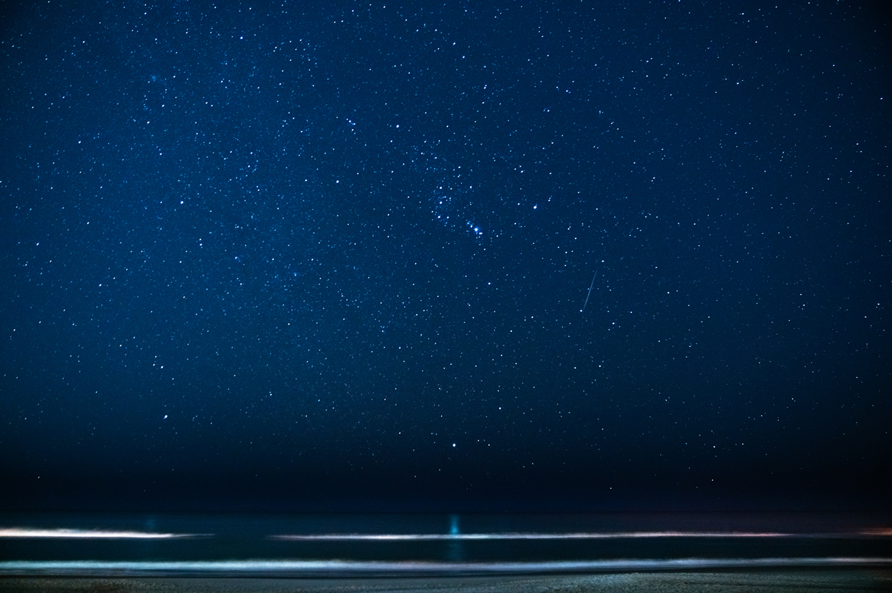 Starry Night and the Atlantic Ocean Carolina Beach, North Carolina
